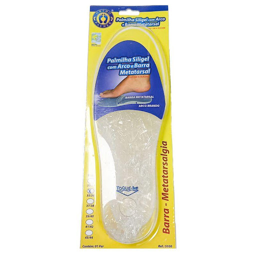 Plantilla Arco Y Barra 35-36 Ortho Pauher Orthopauher Individual x 2 Plantilla elaborada en silicona con barra metatarsiana brinda comodidad y descanso