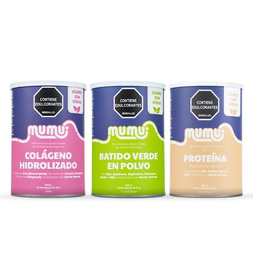 Combo On Fire (Vainilla) + Regalo Mumu Tarro x 500 gr Batido Verde en Polvo + Colágeno Hidrolizado Sabor Vainilla + Proteína Asilada de Suero de Leche + Regalo

El Combo On Fire es para las que no se conforman con sentirse bien, quieren verse increíbles.