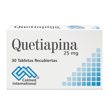 Quetiapina 25 mg Colmed Caja x 30 Tabletas Recubiertas  