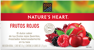 Té Frutos Rojos Natures Hearts x 35 gr  