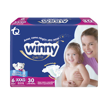 Pañal Winny Gold Etapa 6 XXXG Paquete x 30 und  