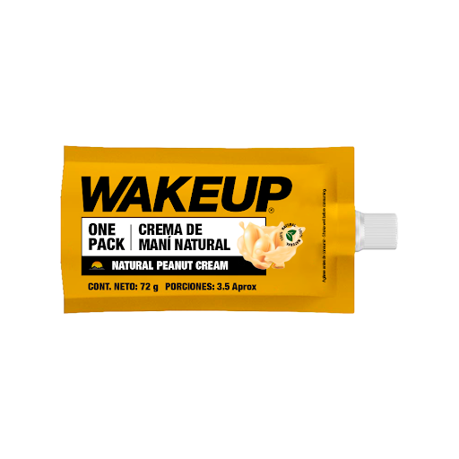 Crema De Maní Onepack Natural Sachet Wake Up x 72 gr