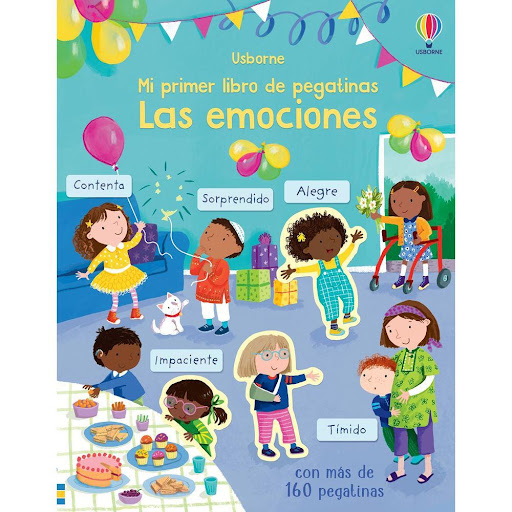 Las Emociones. Pegatinas Usborne Libro x 1.0 Las Emociones -Pegatinas-   Un libro con más de 80 pegatinas para que los niños aprendan a reconocer, nombrar y entender diferentes emociones. Partiendo de diferentes contextos, como en el parque, en 