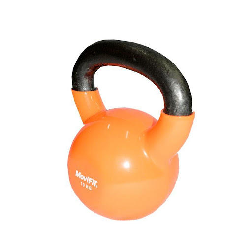 Peso Rusa 10Kg En Hierro MOVIFIT UN x 1 Es una herramienta ideal para entrenamiento de fuerza, resistencia y velocidad. Su diseño con base plana permite estabilidad en ejercicios sobre el suelo, mientras que su agarre ergonómico y antidesli