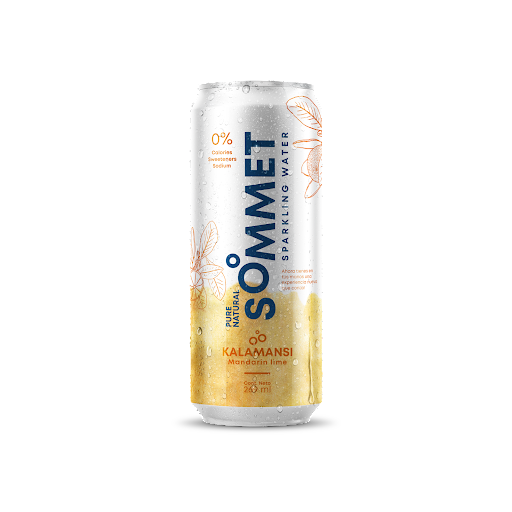 Agua con Gas Sommet Sabor Kalamansi Lata x 269 ml 