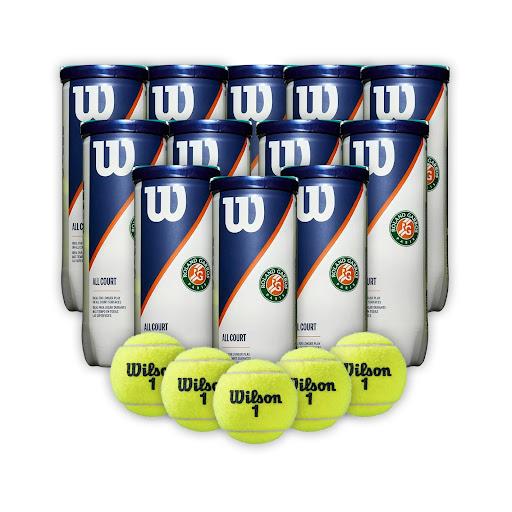 Combo Pelotas de Tenis Wilson Roland Garros 3P X 12T Wilson Tarros x 12 Pelotas de Tenis Wilson Roland Garros 3P X 12TLa pelota de tenis Wilson Roland Garros, que ocupa el centro de la pista en la arcilla roja de Roland-Garros, continúa la rica tradición de la marca en cu