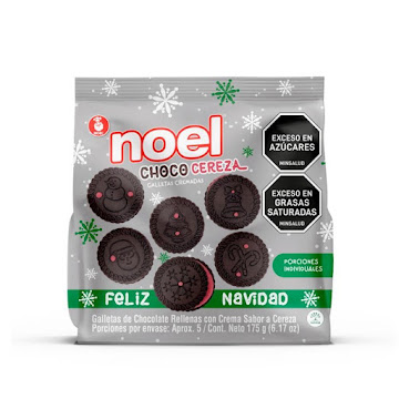 Galleta Noel Navidad   Choco Cereza Bolsa x 175 gr 