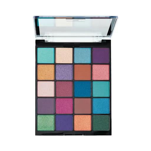 Paleta de Sombras de 20 Tonos  Flame Thrower Make up Academy Tarro x 1 Tonos cálidos y encendidos que aportan intensidad, profundidad y energía a tu mirada. Altamente pigmentada con acabados mate y perlados. Es 100% Cruelty Free y 100% vegana.