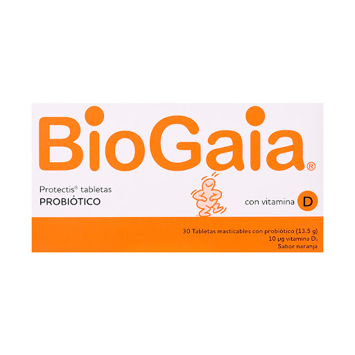 Biogaia Protectis Probiótico con Vitamina D Lafrancol Caja x 30 Tabletas