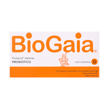 Biogaia Protectis Probiótico con Vitamina D Lafrancol Caja x 30 Tabletas  