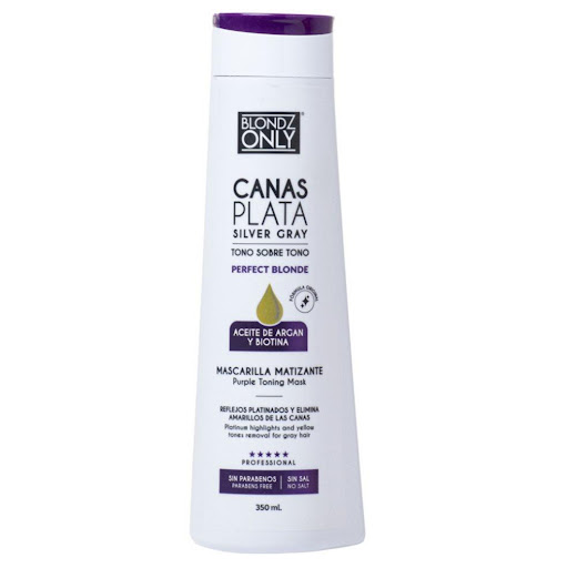 Matizante Blondz Only Canas Plata X 350ml Blondz Only 350ML x 1 Para cabello rubio extra claro. Un matizante que revive, intensifica y mantiene el color de tu cabello por más tiempo. Único matizante con ACEITE DE ARGAN. No contiene sal, ni parabeno, formula libre 
