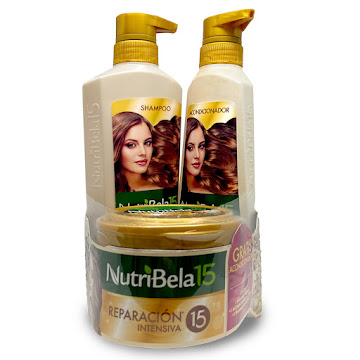 Kit Nutribela Shampoo + Acondicionador + Tratamiento Reparación Intensiva  