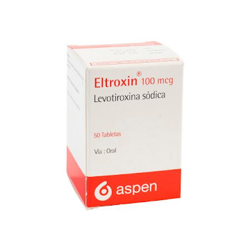 Eltroxin Levotiroxina Sódica 100 mcg Aspen caja x 50 Tabletas  