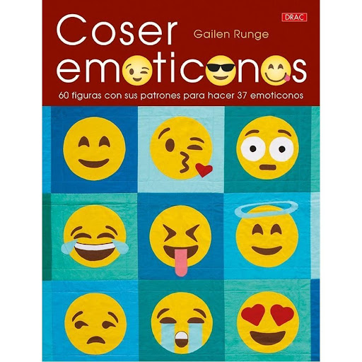 Coser Emoticonos Editorial Del Drac Libro x 1.0 COSER EMOTICONOS   Libro con 6 proyectos –desde un original quilt hasta unos divertidos cojines–, que se pueden personalizar con los patrones de los 37 emoticonos de formas muy simpáticas que incluye.