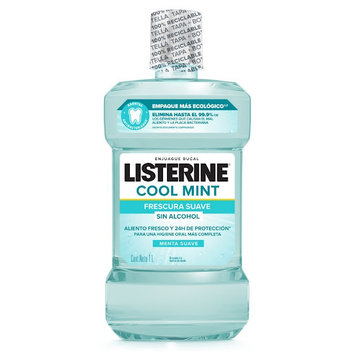 Enjuague Bucal Listerine   Cool Mint Zero Alcohol x 1L