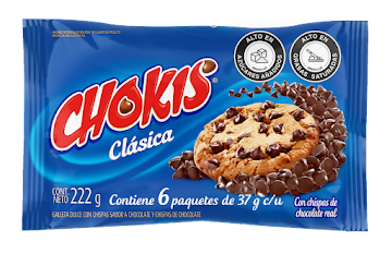 Galletas Chokis Chispas Paquete 37 gr x 6 und  