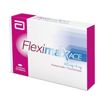 Fleximax Ace Acetaminofén + Tiocolchicosido 325/4mg Abbott Caja x 14 Tabletas  