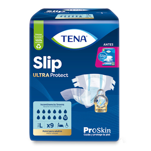 Pañal Tena Slip Ultra Protect L Paquete x 9 und