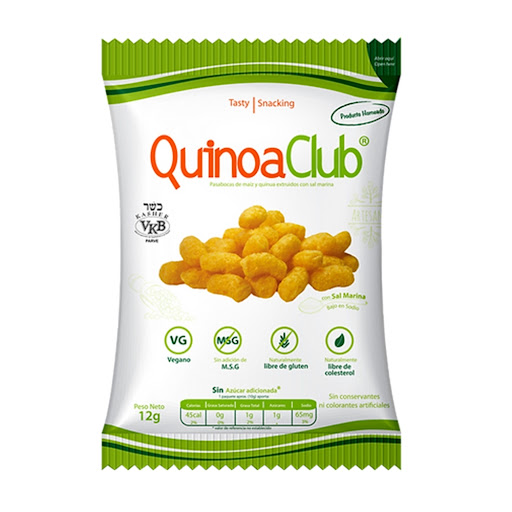 Snacks Quinoaclub Quinua y Maíz x 12 gr