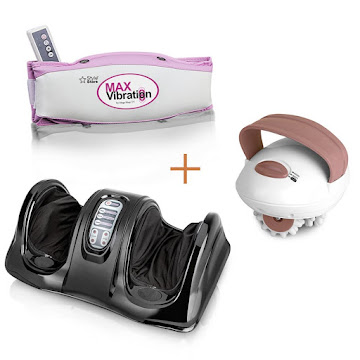 Solo Online Combo: Masajeador   Eléctrico + Cinturón Vibrador + Cellulite 