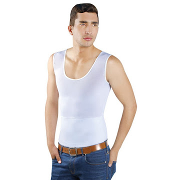 Solo Online Camisilla Reductora   Blanca Para Hombre Thin & Happy 