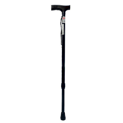 Bastón Anoizado Mango T Lx Negro Yuwelll YUWELL Individual x 1 Bastón mango en forma de T de madera que ayuda a mantener el equilibrio y estabilidad a la hora de caminar o estar de pie. Soporta 100Kg. Color negro.