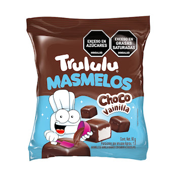 Masmelos Trululu Choco Vainilla Paquete x 50 gr  