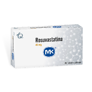 Rosuvastatina MK 40 mg Caja x 28 Tabletas  