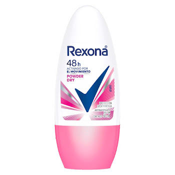 Desodorante Mujer Rexona Powder Dry 72h Roll On Frasco x 50 ml  