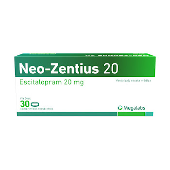 Neo Zentius 20 Escitalopram 20Mg Roemmers Caja x 30Tab  