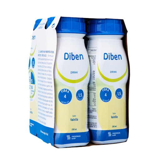 Bebida Diben Drink Sabor Vainilla Paca x4Uni cada una x200 Ml Fresenius Kabi