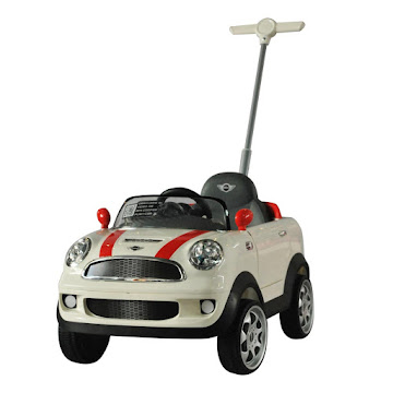 Solo Online Montable Infantil   Prinsel Push Car Mini Cooper Blanco  X 1 Unidad 