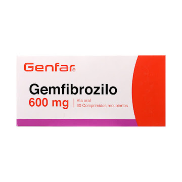 Gemfibrozilo Genfar 600 mg Caja x 30 Coprimidos  