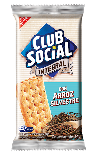 Galleta Club Social Arroz Silvestre Fracción x 24 gr