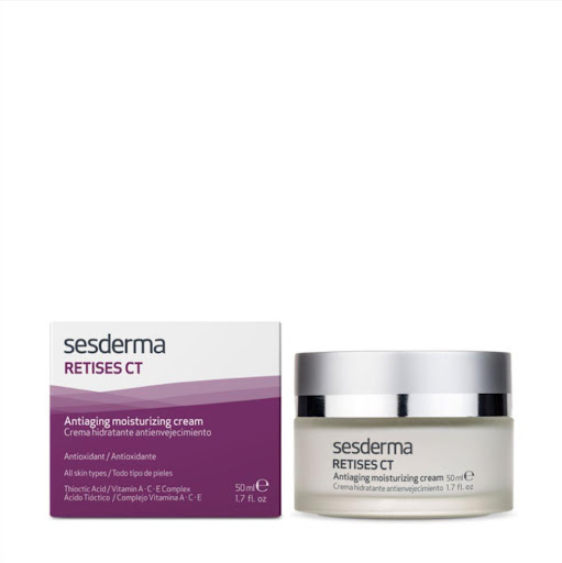 Crema Sesderma Retises CT Antienvejecimiento 50Ml Sesderma Envase vidrio con tapa x 1 Hidratación de la piel. Prevención y tratamiento de las arrugas, la flacidez y otras manifestaciones oxidativas de la piel.