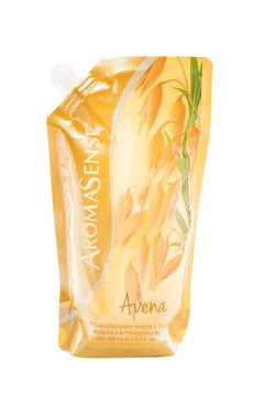 Jabón AROMASENSE Avena Cremoso Líquido Manos x400Ml                      