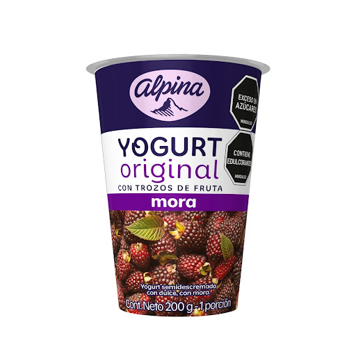 Yogurt Alpina Original Trozos De Fruta Mora x 200 gr