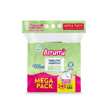 Toallitas Humedas Arruru   Aloe x 240 und  