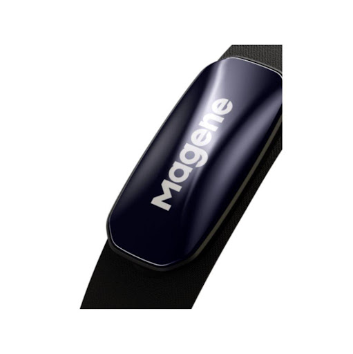 Banda de frecuencia cardíaca recargable. Referencia H613 Magene Caja x 1 x und H613 combina precisión de grado deportivo con comodidad total. Gracias a su sensor ECG de nueva generación y filtrado dinámico de ruido, registra cada latido con exactitud incluso en entrenamientos de