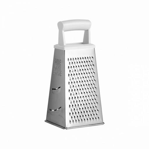 Rallador 4 Lador Mediano Acero Inoxidable Handy Tescoma Caja x 1 excelente para rallar f˙cil y r˙pidamente y cortar todo tipo de alimentos comunes- fabricado en acero inoxidable de primera calidad, mango ergon½mico de pl˙stico resistente
