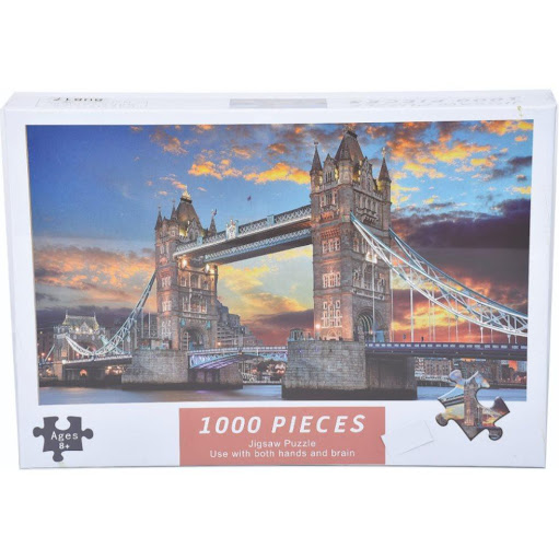 Rompecabezas 1.000 Piezas Puente De La Torre Caja Plasticos Asociados  x 1 Un espectacular rompecabezas que te invita a pasar horas armando y descubriendo la imagen detallada del icónico Puente de la Torre, ideal para estimular el desarrollo cognitivo y emocional.Característ