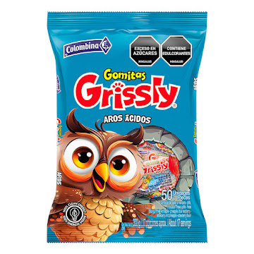 Gomas Grissly Colombina   Aros Halloween x 300 gr 