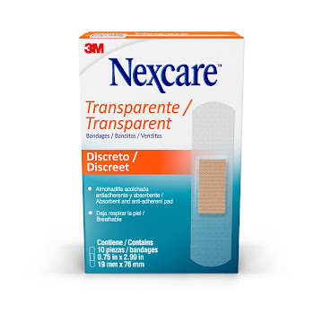 Curas Plásticas 3M Nexcare Transparente Caja x 10 und  