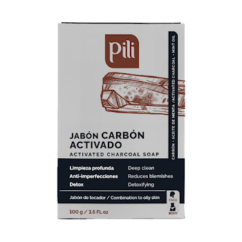 Jabón De Carbón Vegetal Pili x 100 gr  