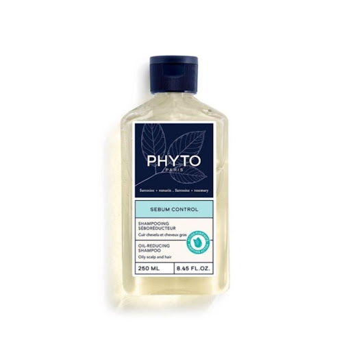 Shampoo Phyto Regulador de Sebo 250ML PHYTO CAJA x 1 SHAMPOO SEBO REGULADOR elimina las impurezas y reduce el exceso de sebo del cuero cabelludo graso. Proporciona una sensación de frescura inmediata y ayuda a espaciar los lavados