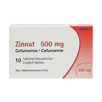 Zinnat Cefuroxima 500 mg Sandoz Caja x 10 Tabletas  