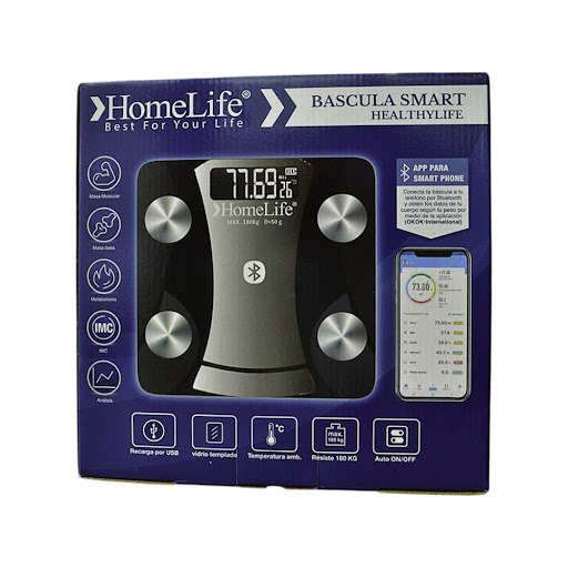 Bascula Smart Homelife   Color Negro Caja x 1 und