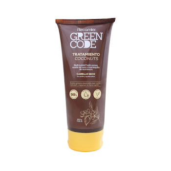 Tratamiento Capilar Green Code Coconut Cabello Seco Tubo x 200 ml  