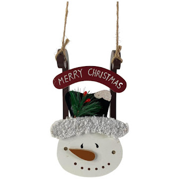 Muñeco De Nieve Con Luz   Para Adorno Navideño 11 x 3.7 x 18.5 cm 