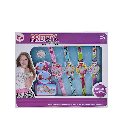Set Fashion Relojes y Manillas Toy Logic Toy Logic Caja x 1 Estimula el arte en tu pequeña, creando muchos diseños divertidos. Manualidades diferentes y llenas de color  para que descubras tu habilidad para el maquillaje y la belleza.